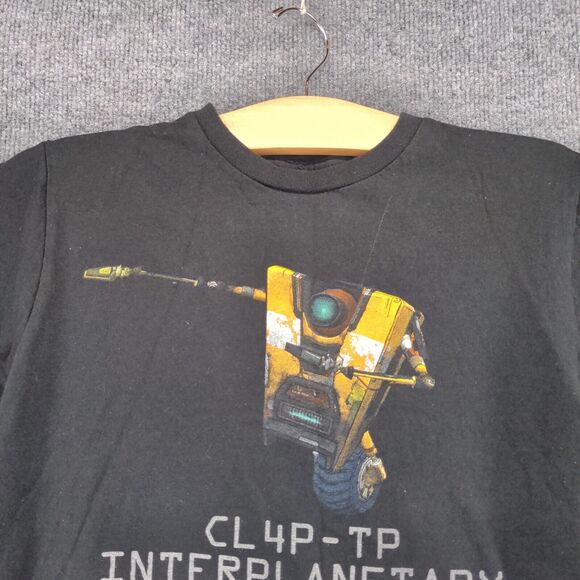 Borderlands 2 Womens CL4P-TP Interplanetary Ninja Assassin T-Shirt Black M - Picture 3 of 12